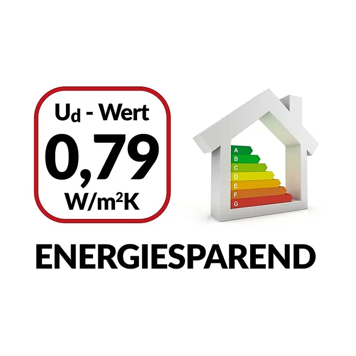 Splendoor Haustür Thermodoor PLUS SP70A - 110 x 210 cm, DIN Anschlag: Links, Anthrazit