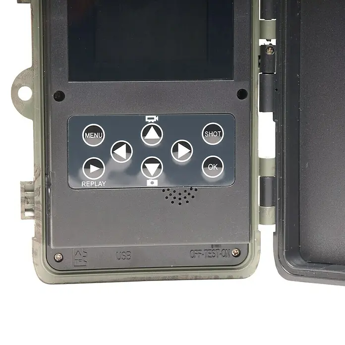 Denver Wildkamera WCT-8020W - 2″ LCD, Erfassungswinkel: 108 °, ICR-Infrarotfilter, 1.920 x 1.080 Pixel (Full HD) - Detailaufnahme
