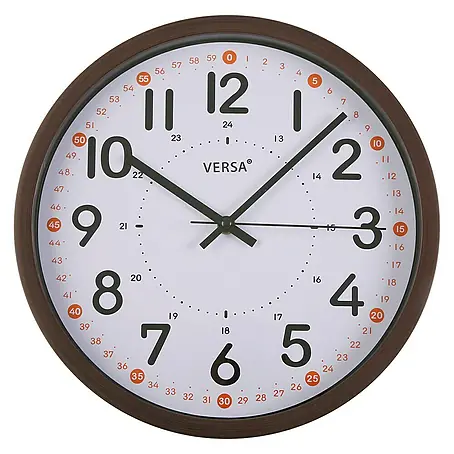 Reloj de pared redondo cocina Madera
