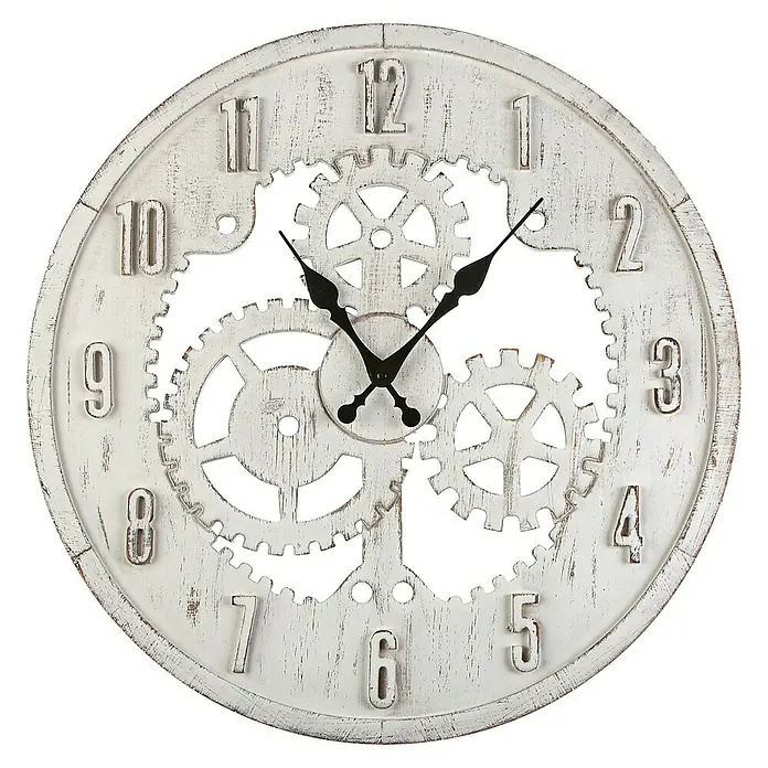 Reloj de pared redondo - Madera, Diámetro: 60 cm - Vista frontal