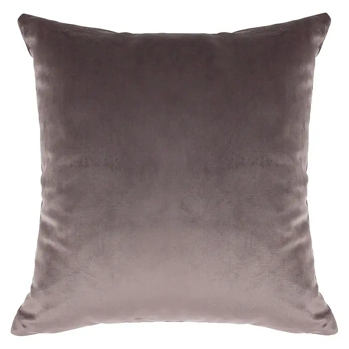 Cojín Velvet - Gris, 45 x 45 cm, 100% poliéster - Vista frontal