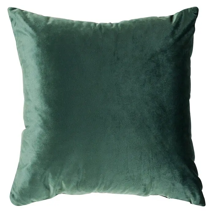 Cojín Velvet - Turquesa, 60 x 60 cm, 100% poliéster - Vista frontal
