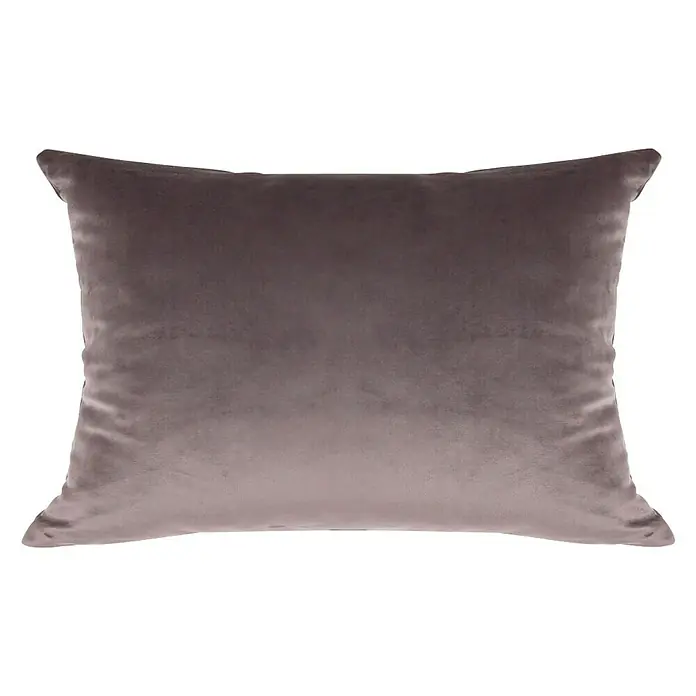 Cojín Velvet - Gris, 30 x 50 cm, 100% poliéster - Vista frontal