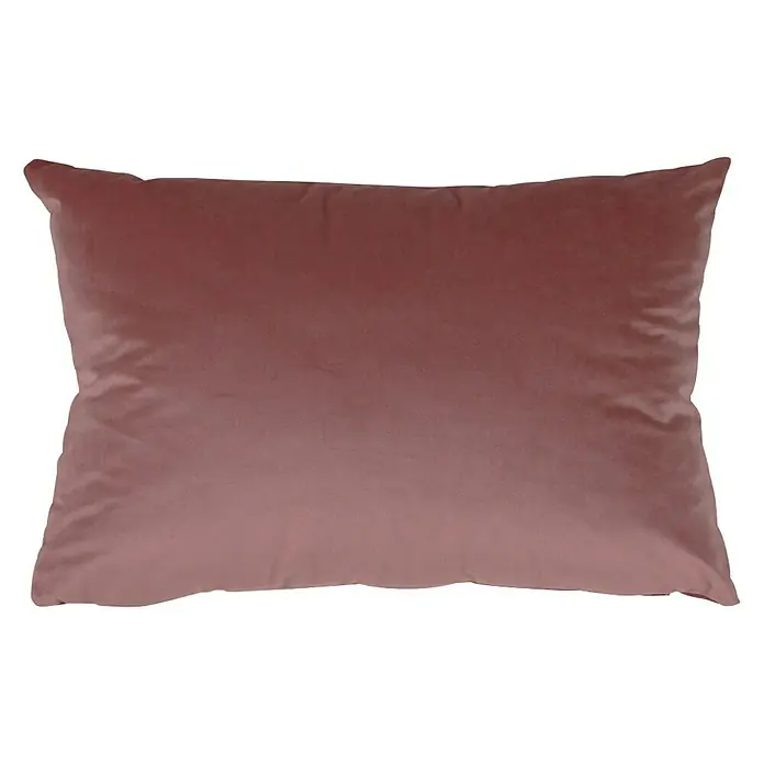 Cojín Velvet - Rosa, 30 x 50 cm, 100% poliéster - Vista frontal
