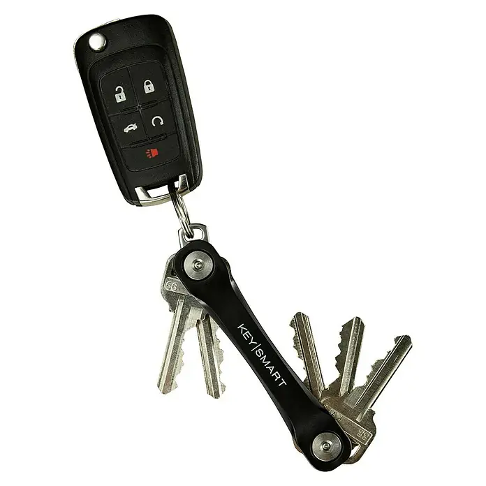 Nite Ize Llavero Key Smart Flex - Largo: 9,7 cm, Negro, Plástico, 8 Llaves - Vista frontal