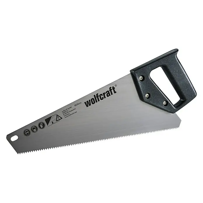Wolfcraft Sierra de mano 4024000 - Longitud de hoja: 350 mm - Vista angular