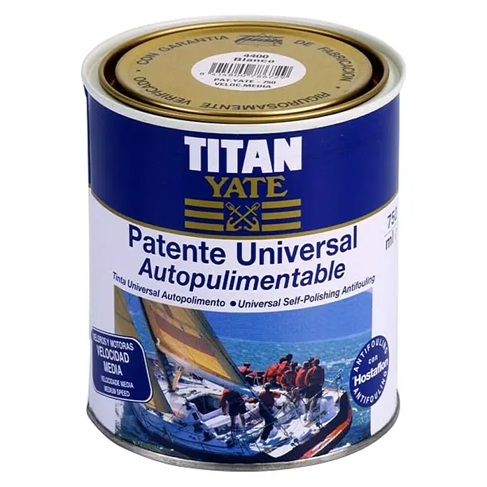 Titan Yate Antifouling autopolimerizante Medio Autopulimentable - Blanco, 2,5 l - Vista frontal