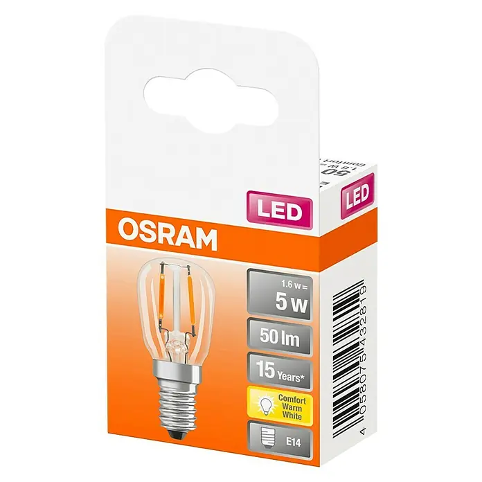 Osram LED žarulja - E14, 1,6 W, T26, 50 lm - Dijagonalni pogled