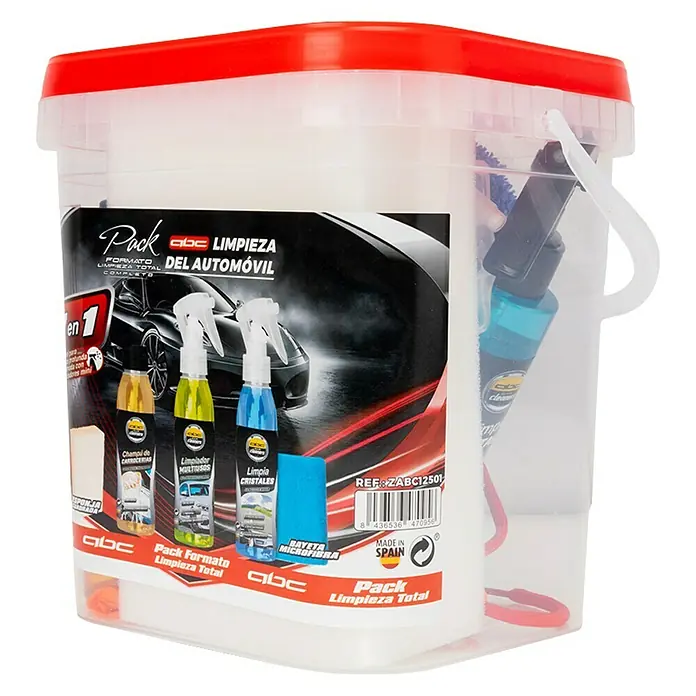 Kit de limpieza de automóviles ZABC12501 - 7 piezas - Vista angular