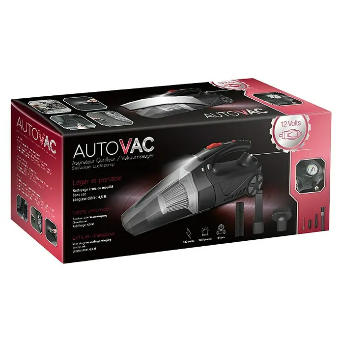 Aspirador de mano Autovac - 120 W, 150 ml - Vista angular