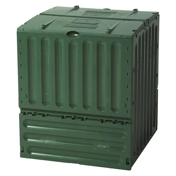 Komposter Eco King - 400 l, D x Š x V: 770 x 770 x 890 mm - Dijagonalni pogled