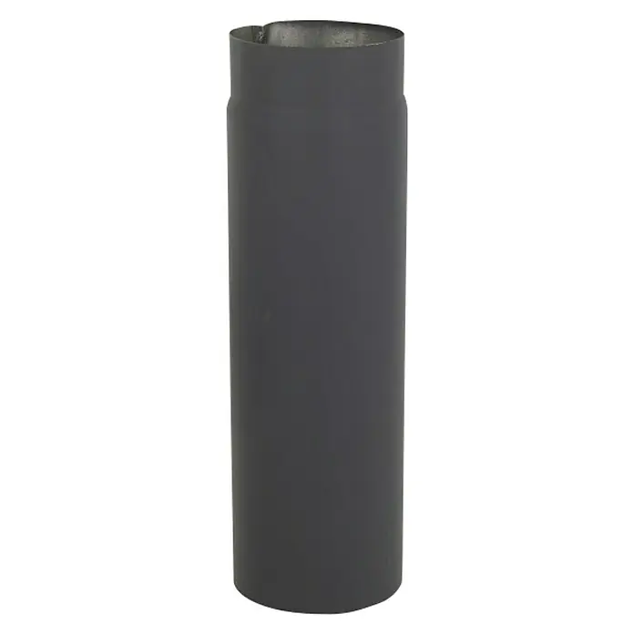 Dimovodna cijev - Ø x D: 120 x 500 mm, Čelik, Crne boje - Pogled sprijeda