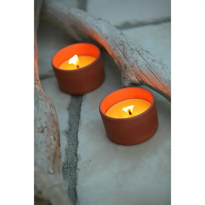 Vela de citronela Terra - 1 ud., Diámetro: 9,7 cm, Amarillo - Foto ambiente