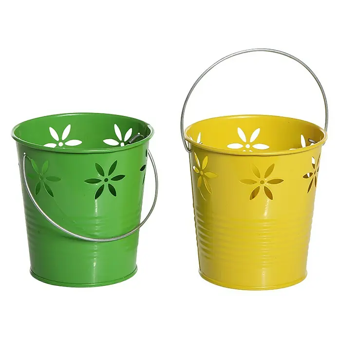 Vaso con vela - Ø x Al: 10 x 10,5 cm, Multicolor - Vista frontal