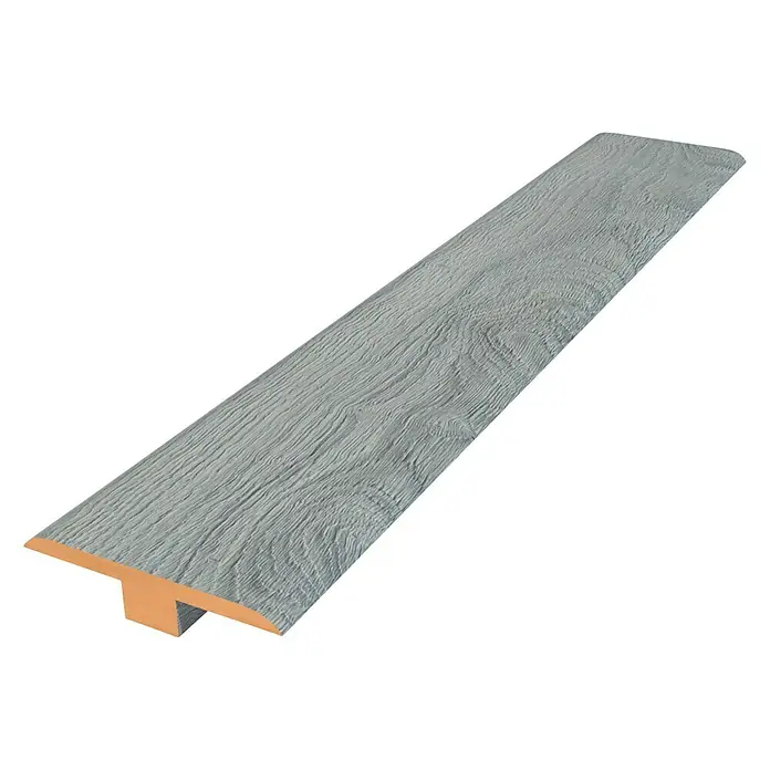 Perfil de juntas de dilatación Roble Beton - 2.440 x 48 x 10 mm, Pegado - Vista angular