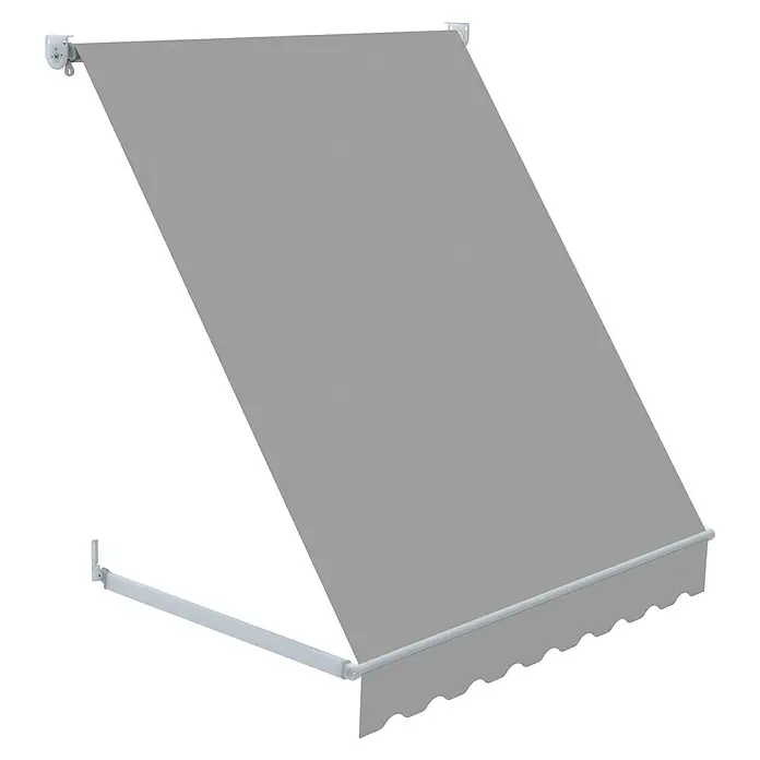 SmartSun Toldo ventana Essential - Gris, Ancho: 1,2 m, Caída: 1,2 m - Vista angular
