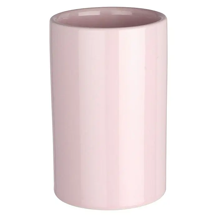 Wenko Polaris Vaso de encimera - Cerámica, Rosa - Vista frontal
