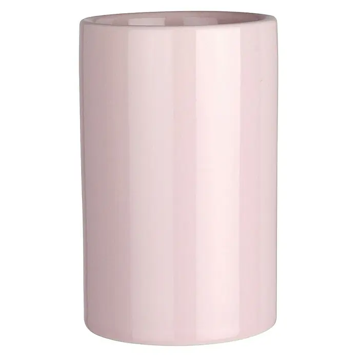 Wenko Polaris Vaso de encimera - Cerámica, Rosa - Vista frontal
