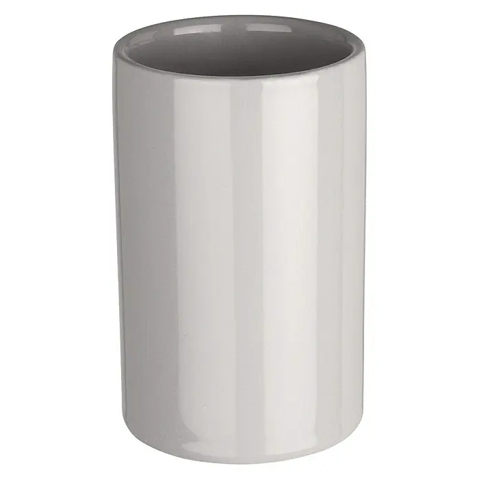 Wenko Polaris Vaso de encimera - Cerámica, Gris - Vista frontal