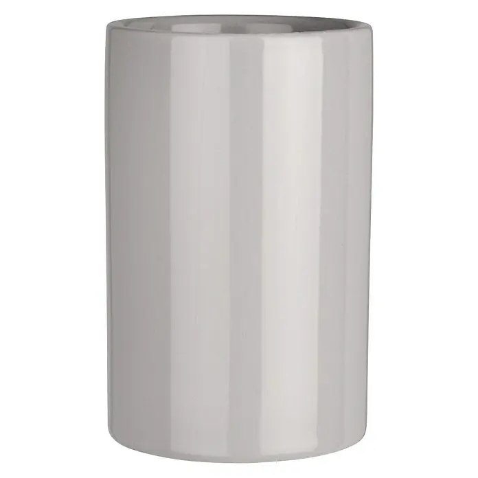 Wenko Polaris Vaso de encimera - Cerámica, Gris - Vista frontal