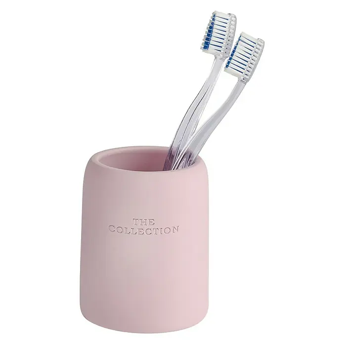 Wenko Collection Vaso de encimera - Poliresina, Rosa - Producto en uso