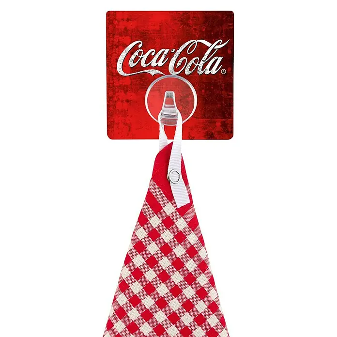 Wenko Colgador Coca-Cola Classic - Plástico, Rojo - Producto en uso