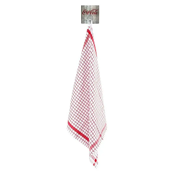 Wenko Colgador Coca-Cola Wood - Plástico, Gris - Producto en uso