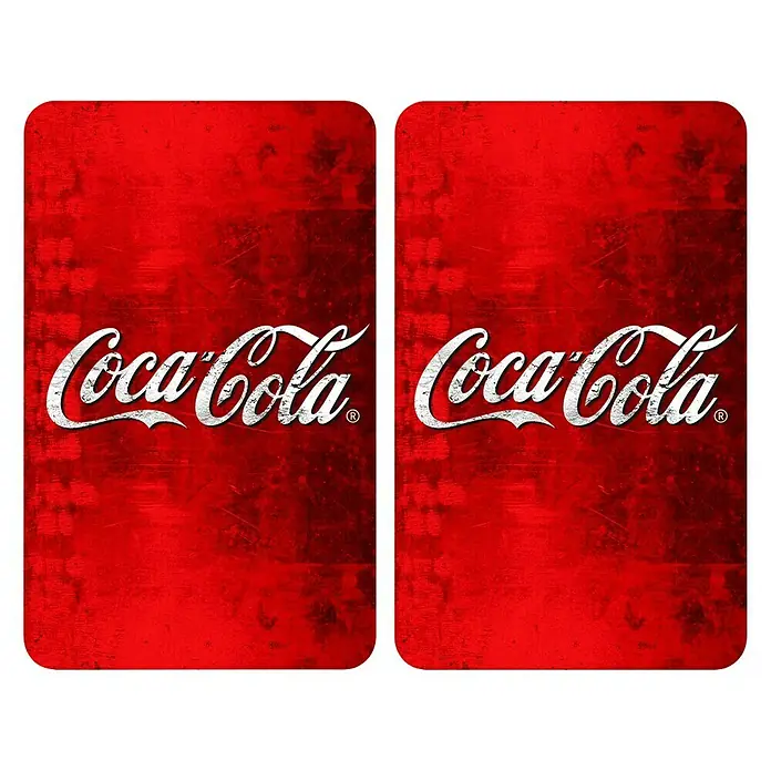 Wenko Placa de protección de vidrio Coca-Cola Classic - L x An: 52 x 30 cm, Rojo - Vista superior