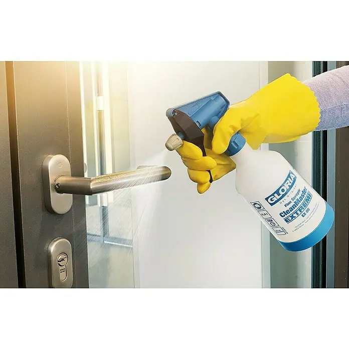 Gloria Feinsprüher Clean Master EXTREME EX 05 - Füllmenge: 0,5 l, Geeignet für: Desinfektionsmittel - Anwendungsbeispiel