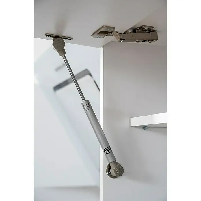 Respekta Premium Küchenzeile RP310WGCBO - Breite: 310 cm, Mit Elektrogeräten, Grau Hochglanz - Detailaufnahme