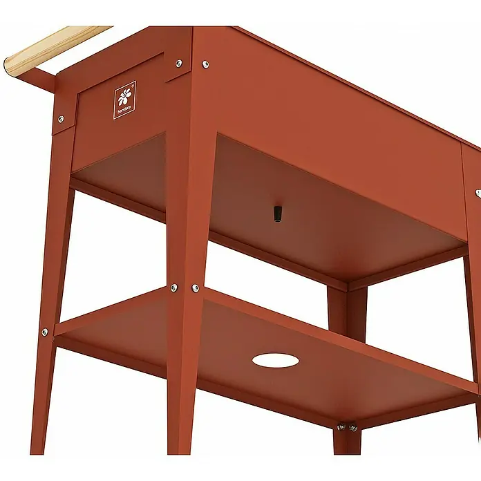 Kräuterhochbeet Urban - L x B x H: 85 x 50 x 80 cm, Rost - Detailaufnahme