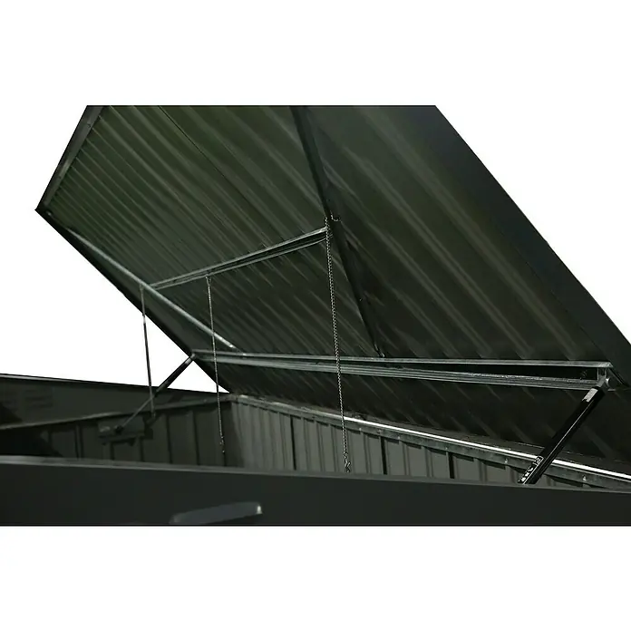 Mülltonnenbox - 100 x 172 x 131 cm, Wandstärke: 0,3 mm, Anthrazit - Detailaufnahme