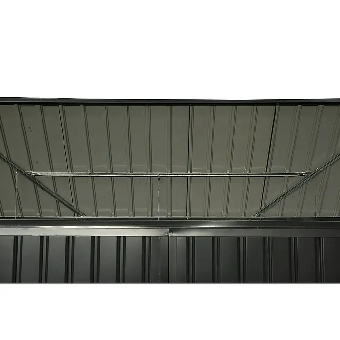 Mülltonnenbox - 100 x 172 x 131 cm, Wandstärke: 0,3 mm, Anthrazit - Detailaufnahme