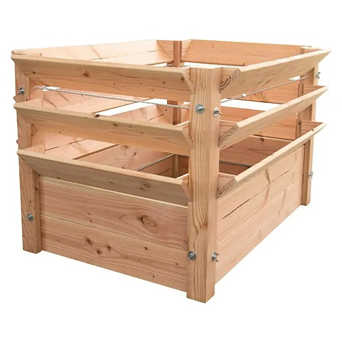 Westmann Hochbeet Premium XXL - 124 x 91 x 73 cm, Holz - Diagonale Ansicht