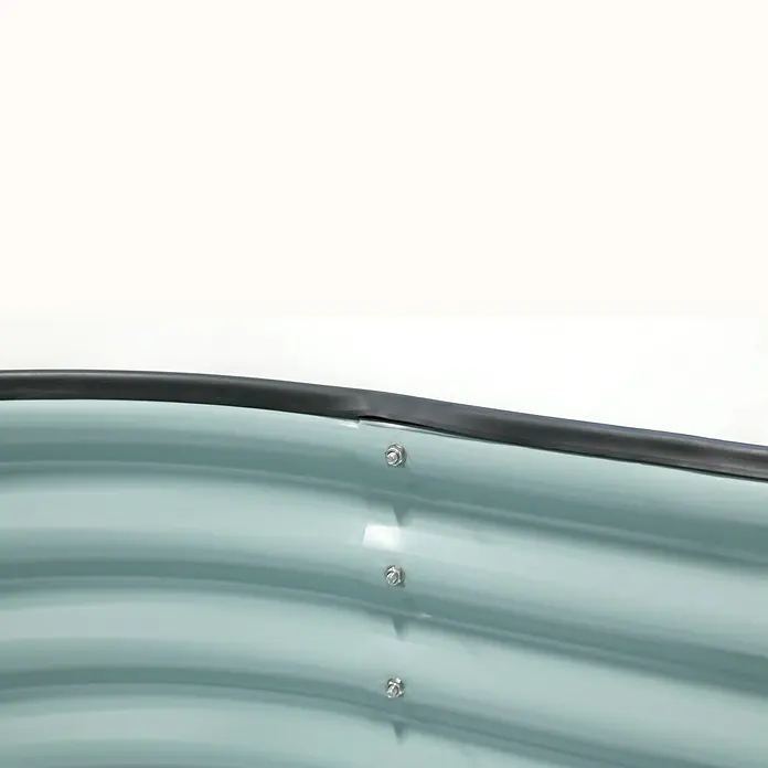 Westmann Hochbeet - 160 x 80 x 82 cm, Stahl, Anthrazit - Detailaufnahme