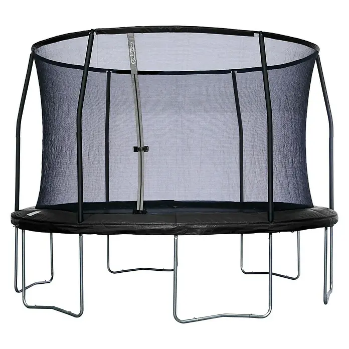 Sportspower Trampolin - Durchmesser: 366 cm, Schwarz - Vorderansicht