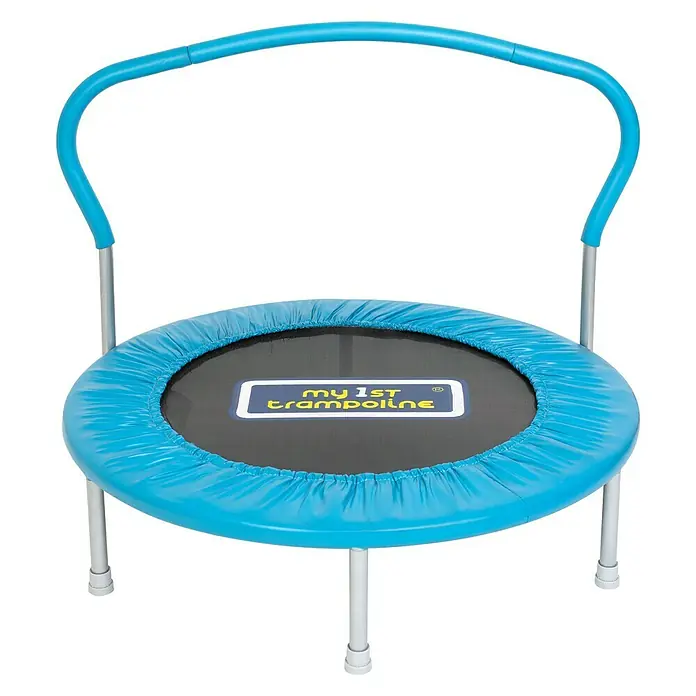 Sportspower Trampolin - Durchmesser: 90 cm, Blau - Vorderansicht