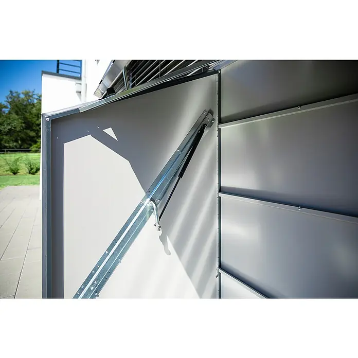 Trimetals Fahrradgarage - 185 x 76 x 139 cm, Stahl - Detailaufnahme