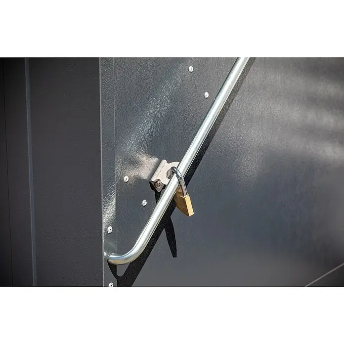 Trimetals Fahrradgarage - 185 x 76 x 139 cm, Stahl - Detailaufnahme