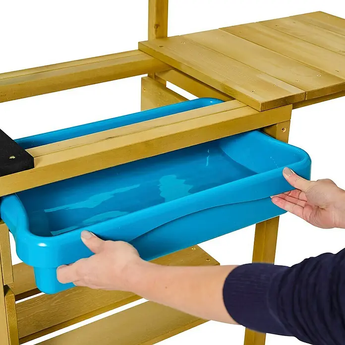 TP Toys Spielküche Deluxe - 40 x 136 x 96 cm, Holz, Natur - Anwendungsbeispiel