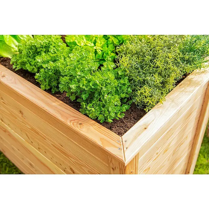 Westmann Hochbeet Lärche 130 - L x B x H: 130 x 65 x 84 cm, Lärche - Detailaufnahme
