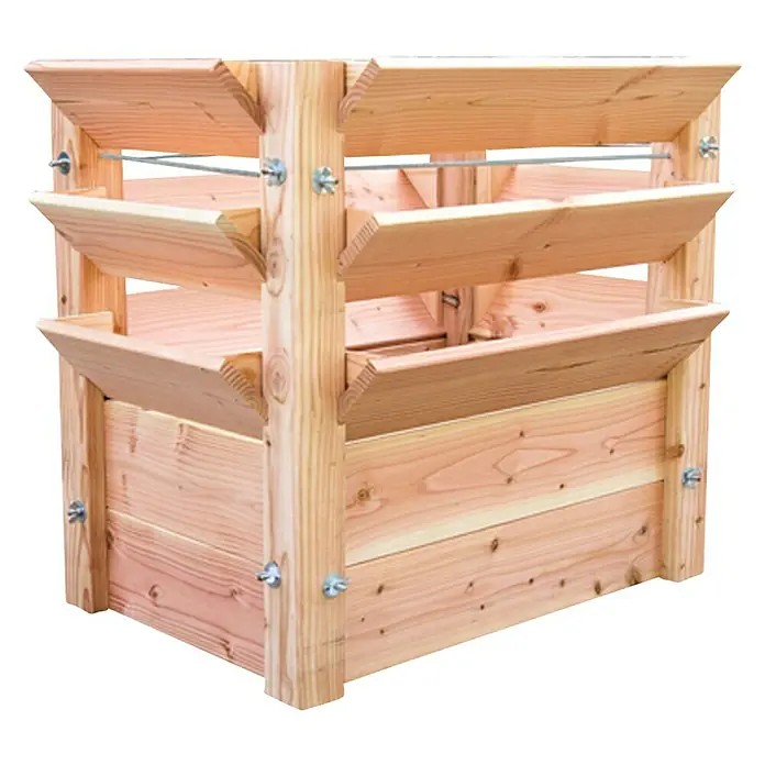 Westmann Hochbeet Premium XL - 90 x 65 x 73 cm, Holz - Diagonale Ansicht