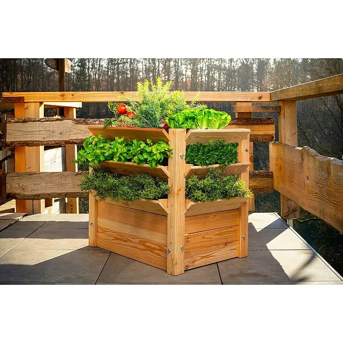 Westmann Hochbeet Premium XL - 90 x 65 x 73 cm, Holz - Stimmungsaufnahme