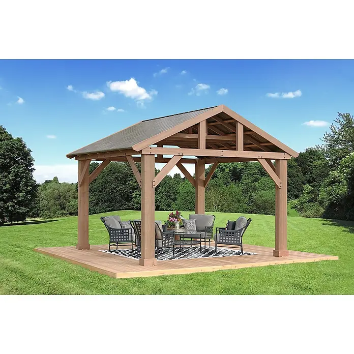 Westmann Pavillon Yukon 14x12 - L x B: 366 x 427 cm, Grau - Stimmungsaufnahme