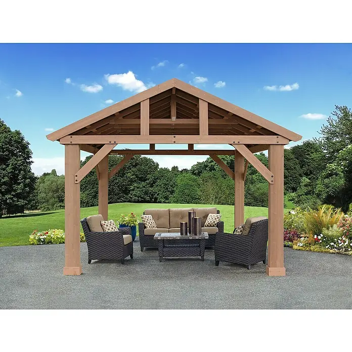 Westmann Pavillon Yukon 14x12 - L x B: 366 x 427 cm, Grau - Stimmungsaufnahme