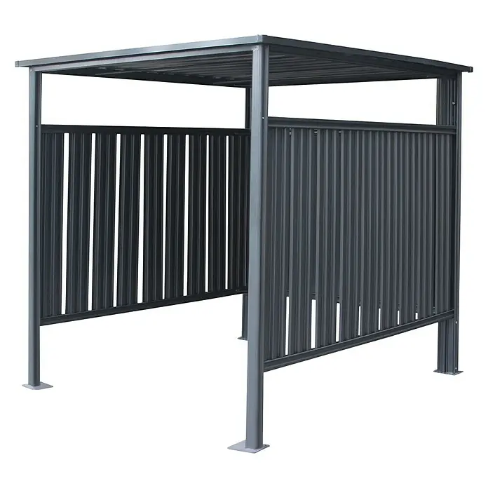 Westmann Universal-Unterstand - 200 x 180 x 210 cm, Anthrazit - Diagonale Ansicht