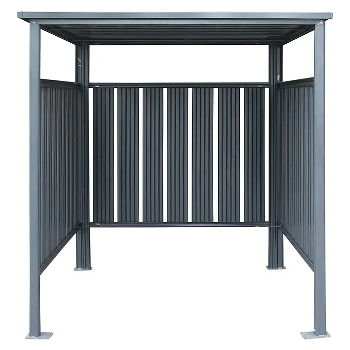 Westmann Universal-Unterstand - 200 x 180 x 210 cm, Anthrazit - Vorderansicht