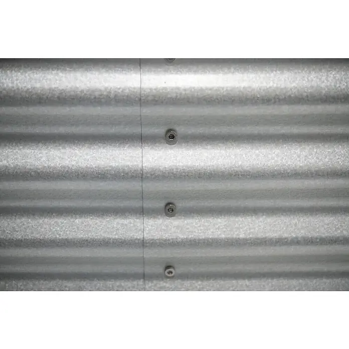 Westmann Hochbeet - 240 x 80 x 82 cm, Stahl, Silber - Detailaufnahme