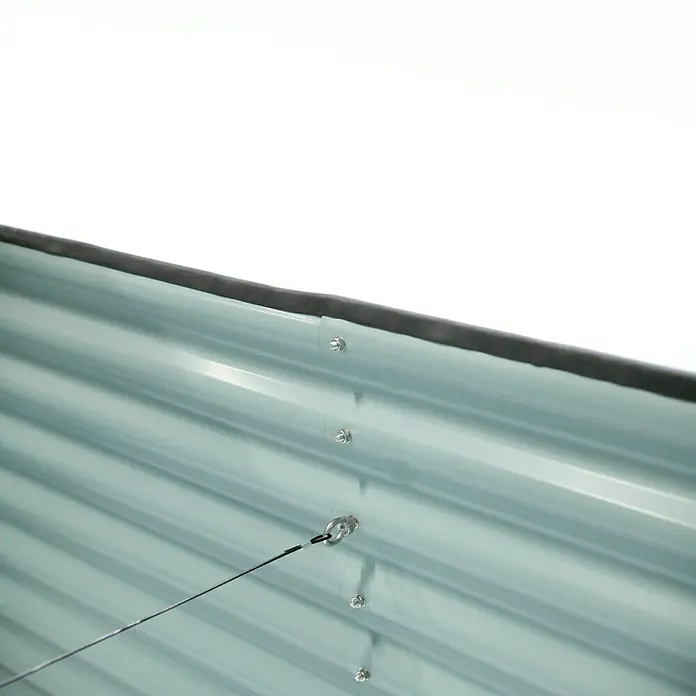 Westmann Hochbeet - 240 x 80 x 82 cm, Stahl, Anthrazit - Detailaufnahme