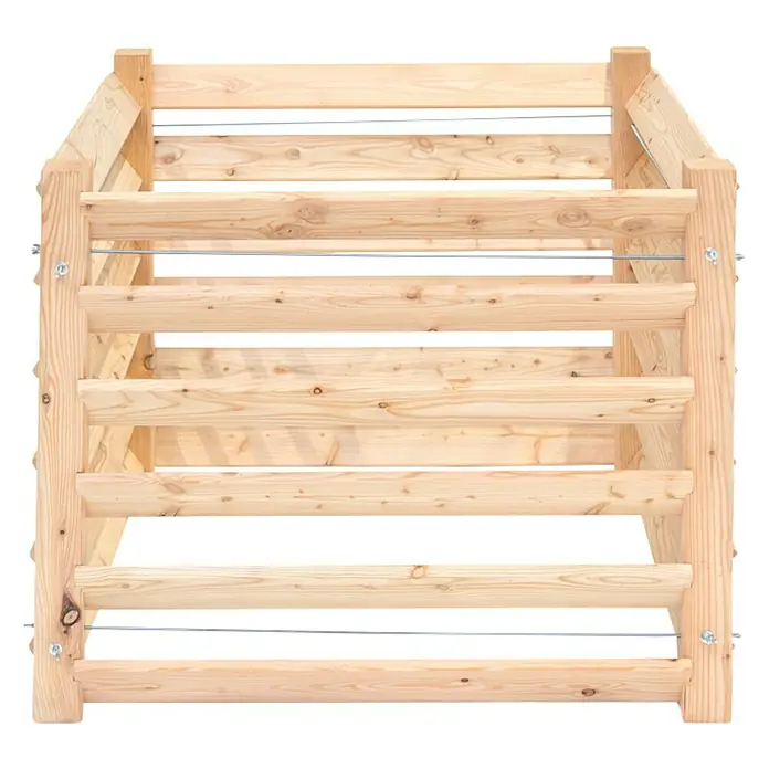 Westmann Komposter - L x B x H: 100 x 100 x 80 cm, 800 l, Holz - Vorderansicht